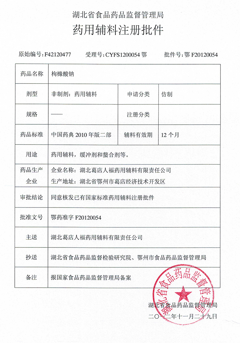枸櫞酸、枸緣酸鈉
